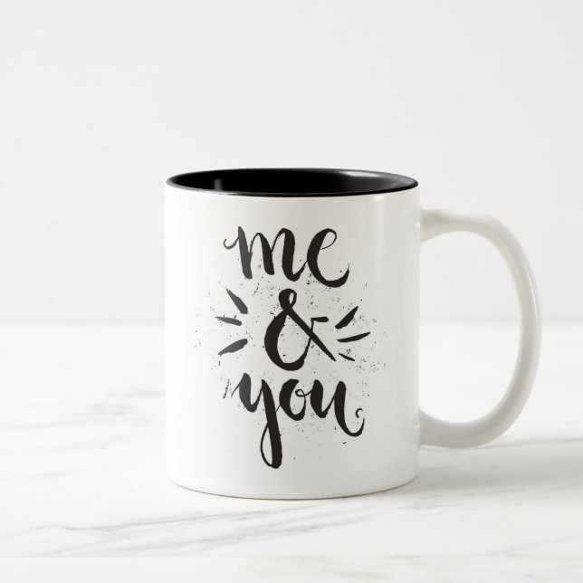 Mig och dig Två-Tonad mugg (Höger)