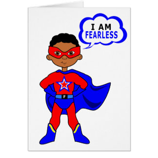 Mig oförskräckt förmiddag hälsningskort