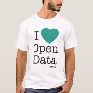 Mig öppen dataT-tröja för hjärta (vit) Tee Shirt