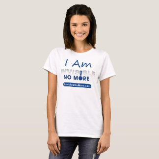 Mig osynliga inte mer - kvinna för förmiddag tee shirt