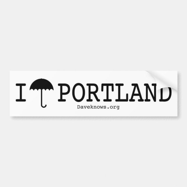 Mig paraply Portland Bildekal (Framsidan)