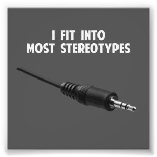 Mig passform in i mest stereotyper fototryck