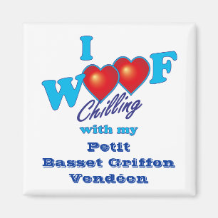 Mig Petit Basset Griffon Vendeen för Woof Magnet