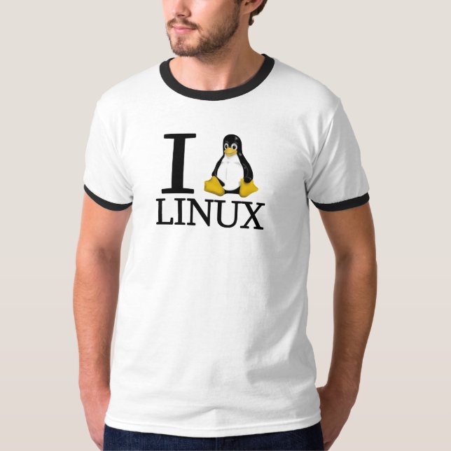 Mig pingvinLinux 2 T Shirt (Framsida)