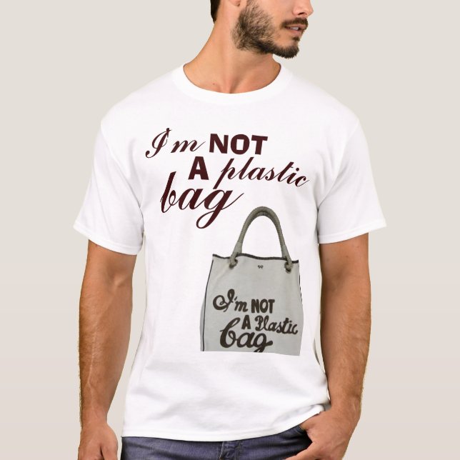 Mig plastpåse för förmiddag INTE A T-shirt (Framsida)