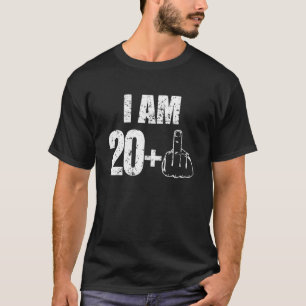 Mig plus för förmiddag 20 en rolig 21st t-shirt