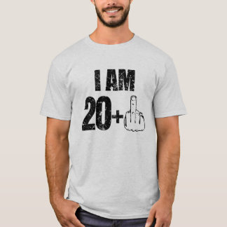 Mig plus för förmiddag 20 en rolig 21st t-shirt