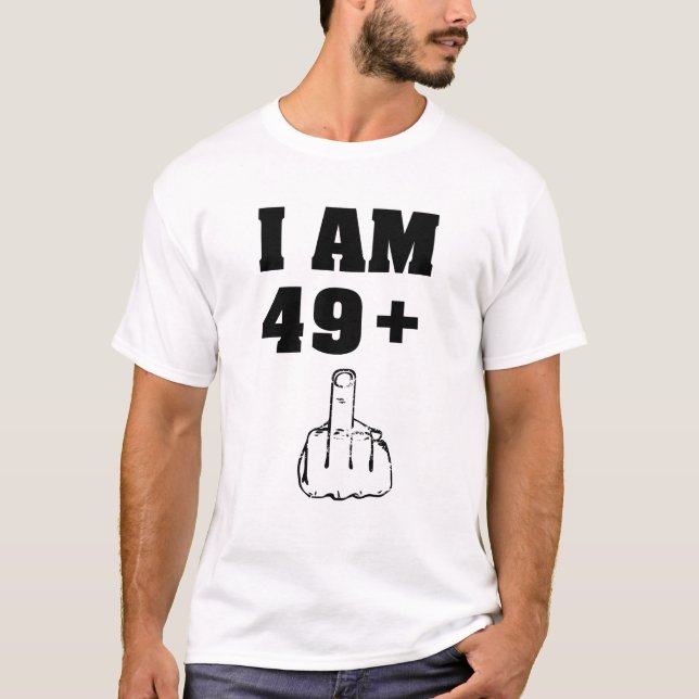 Mig plus för förmiddag 49 1 roliga 50th t shirt (Framsida)