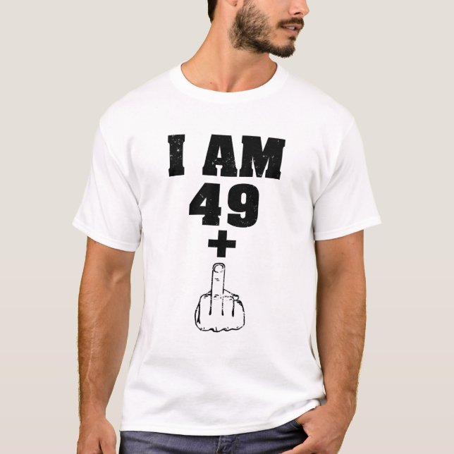 Mig plus för förmiddag 49 1 roliga 50th tee shirt (Framsida)