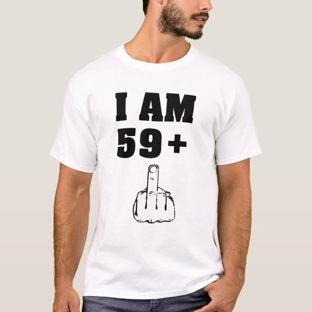 Mig plus för förmiddag 59 1 roliga 60th tee (Framsida)