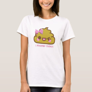 Mig Pooped i dag! Cutie bajs med rosapilbågen T Shirt