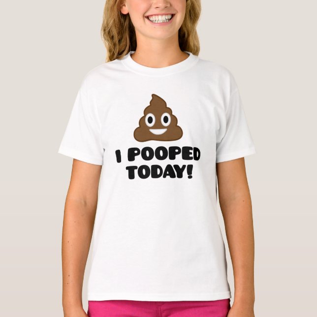 Mig Pooped i dag! (emojiskjorta) Tröja (Framsida)