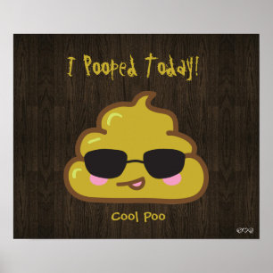 Mig Pooped i dag! - Kallt bajs Poster