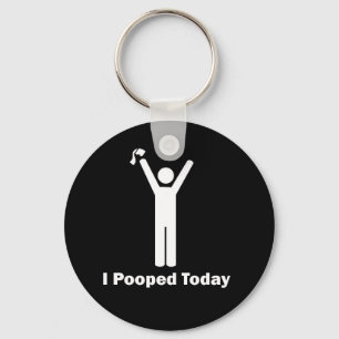 Mig Pooped i dag Nyckelring