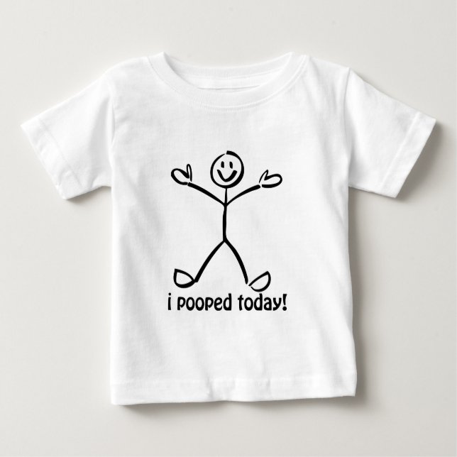 Mig Pooped i dag T-shirt (Framsida)