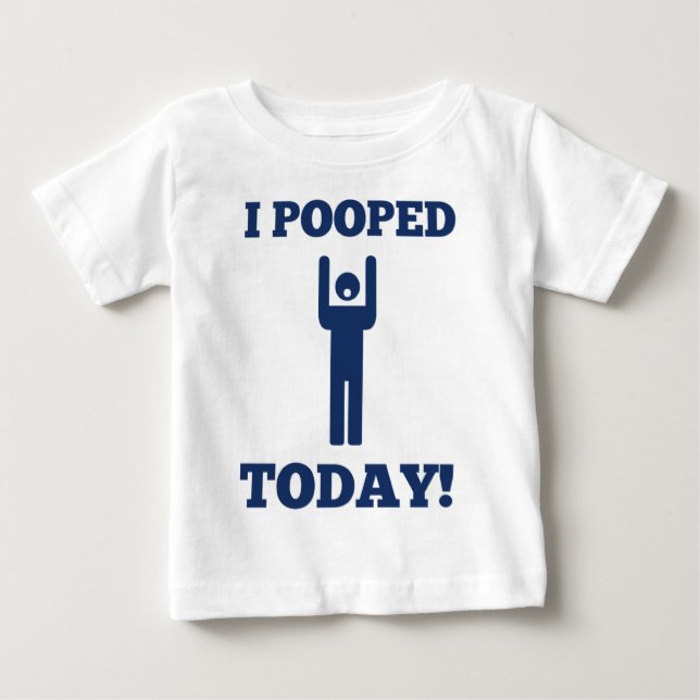 Mig Pooped i dag Tee (Framsida)