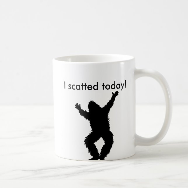 Mig (pooped) Scatted i dag - Bigfoot Sasquatch Kaffemugg (Höger)