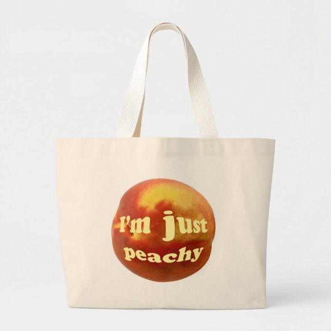 Mig precis peachy förmiddag jumbo tygkasse (Framsidan)