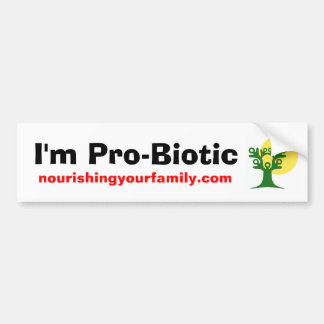 Mig Pro-Biotic förmiddag, nourishingyourfamily.com Bildekal