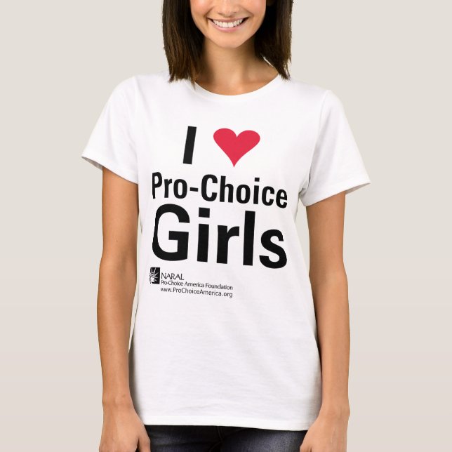 Mig Pro-Primaa flickor för hjärta T-shirt (Framsida)