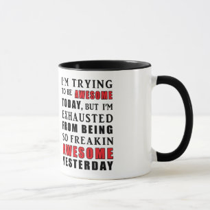 Mig pröva förmiddag som är enorm Todaymugg Mugg