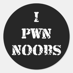 Mig Pwn Noobs Runt Klistermärke