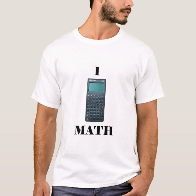 Mig "räknemaskin" MATH T-shirt (Framsida)