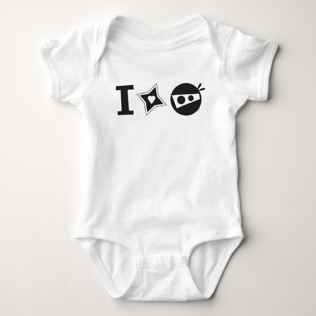 Mig ranka för stjärnaNinja baby Tee Shirt (Framsida)