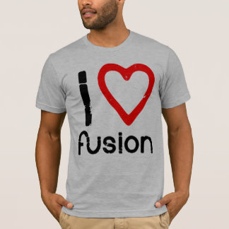 Mig (RÖD) hjärtafusion Tee Shirt