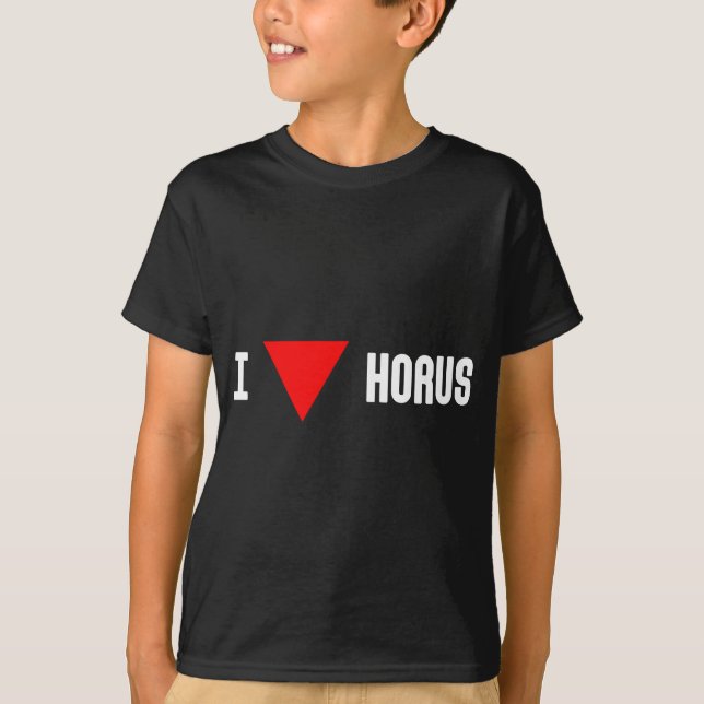 Mig röd triangel Horus (mörk) Tröja (Framsida)