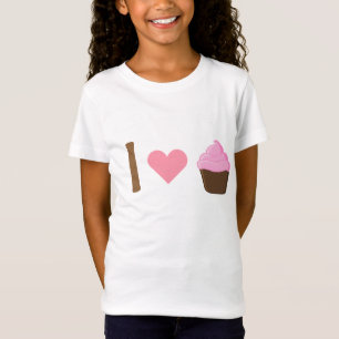 Mig rosa muffinsskjorta för hjärta tee shirt