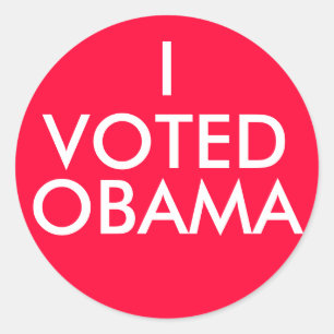 MIG RÖSTAT, OBAMA RUNT KLISTERMÄRKE