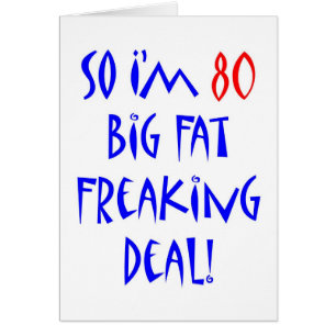 Mig så förmiddag 80… hälsningskort