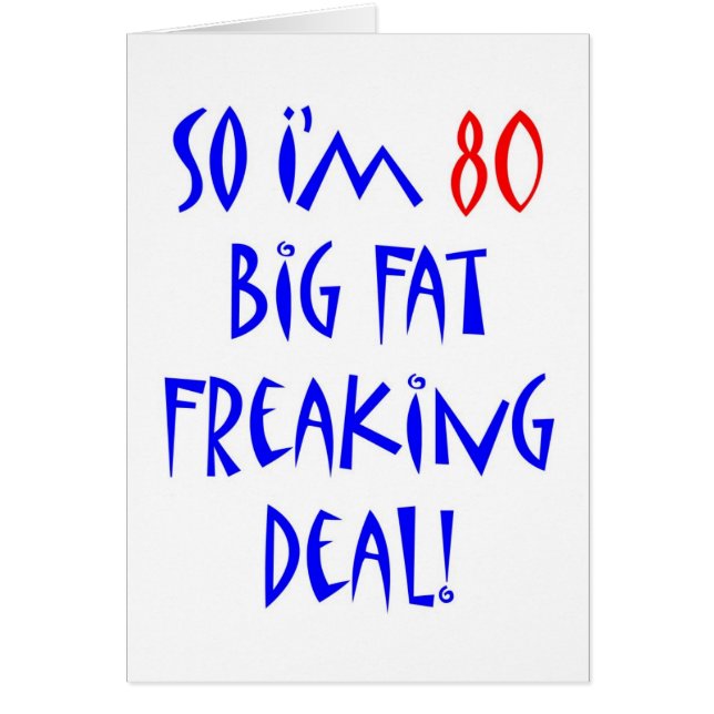 Mig så förmiddag 80… hälsningskort (Framsidan)