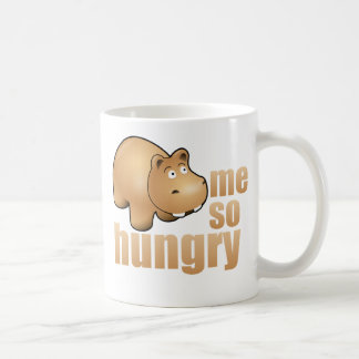 mig så hungrig rolig flodhästkaffemugg kaffemugg
