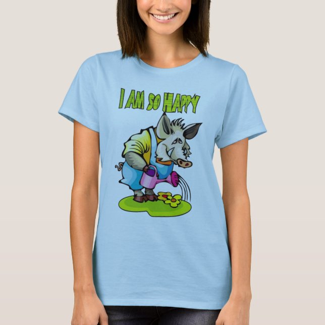 Mig så lycklig förmiddag t-shirt (Framsida)