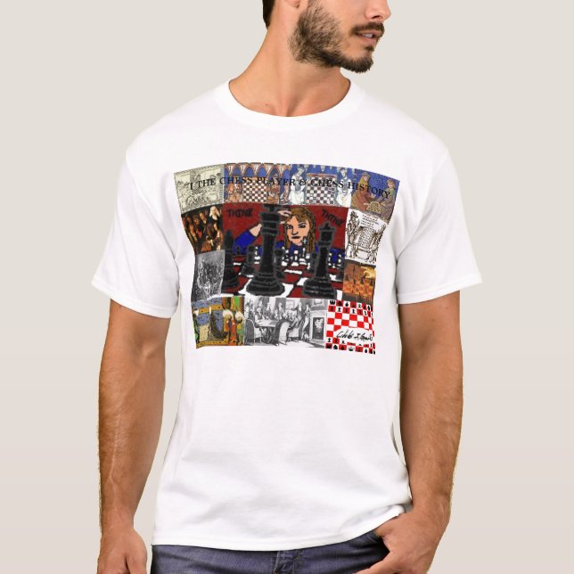 Mig schackspelare & schackhistorien t-shirt (Framsida)
