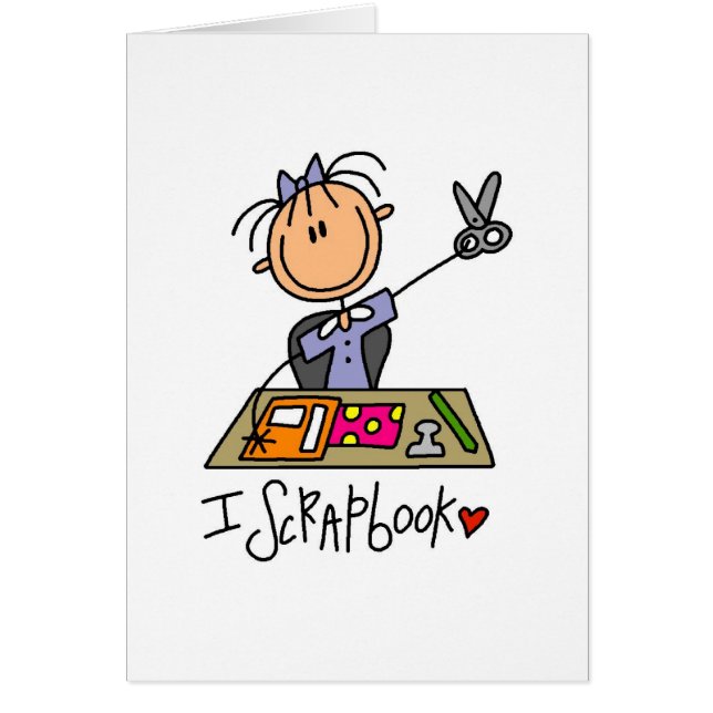 Mig Scrapbook Hälsningskort (Framsidan)