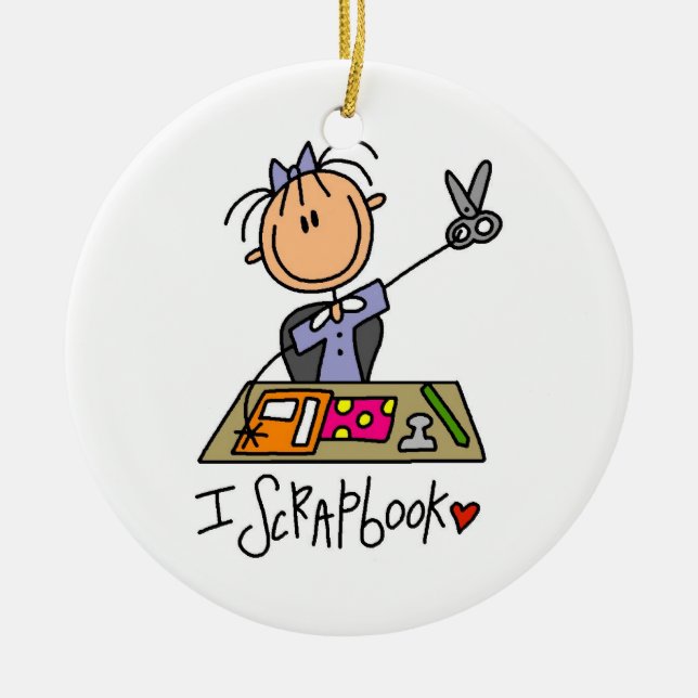 Mig Scrapbook Julgransprydnad Keramik (Framsidan)