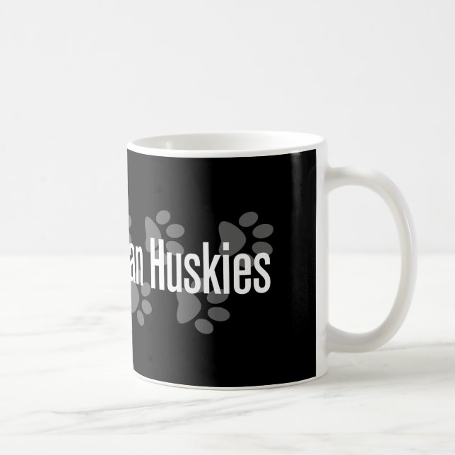Mig siberian husky (för hjärta) kaffemugg (Höger)