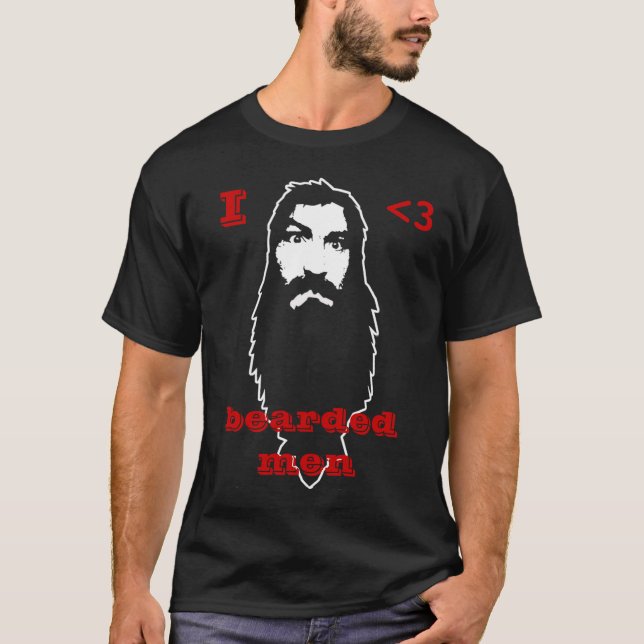MIG SKÄGGIG MANAR <3 T-SHIRT (Framsida)