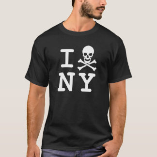 Mig (skalle och crossbones) NY (den små logotypen) Tee Shirt