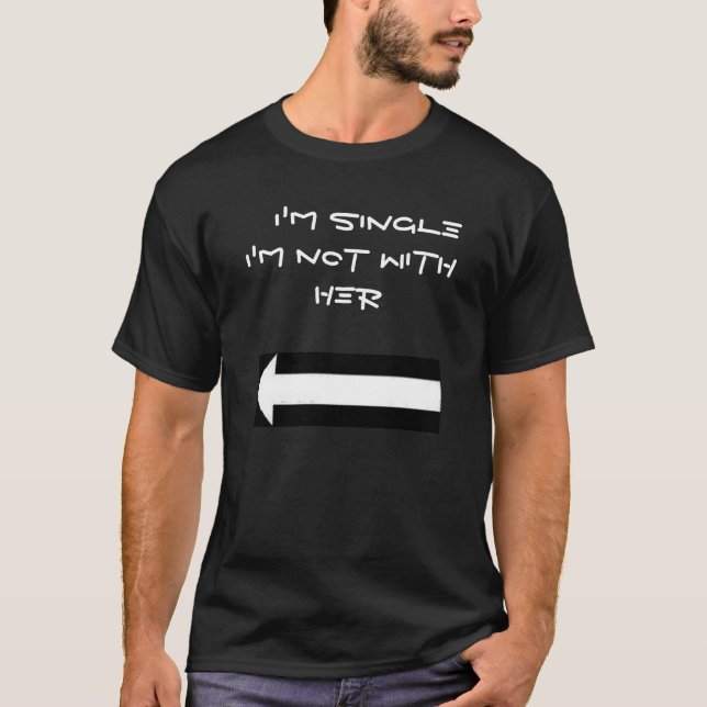 Mig skjorta för förmiddag   SINGELsvart            Tee Shirt (Framsida)