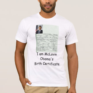 Mig skjorta för förmiddagMcLovin Obamas T-shirt