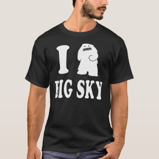 "Mig skjorta för stor himmel för Yeti" T-shirt