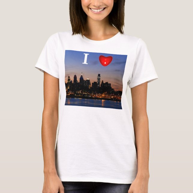 Mig skjorta för utslagsplats för hjärtaPhilly T-shirt (Framsida)