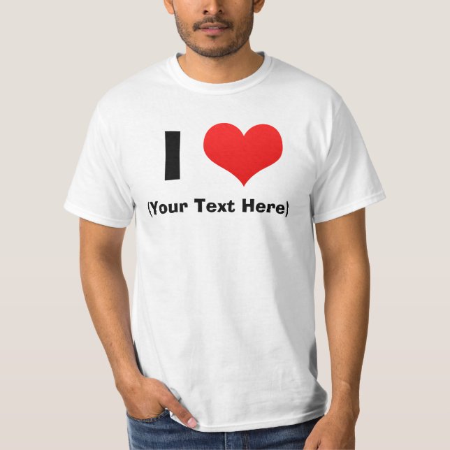 Mig skjortor för hjärtapersonlig T T-shirt (Framsida)