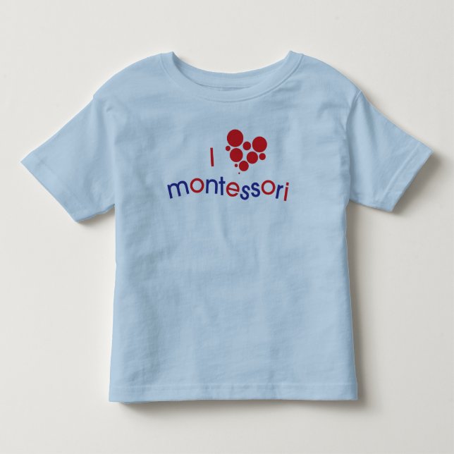 Mig småbarnutslagsplats för <3 Montessori T-shirt (Framsida)