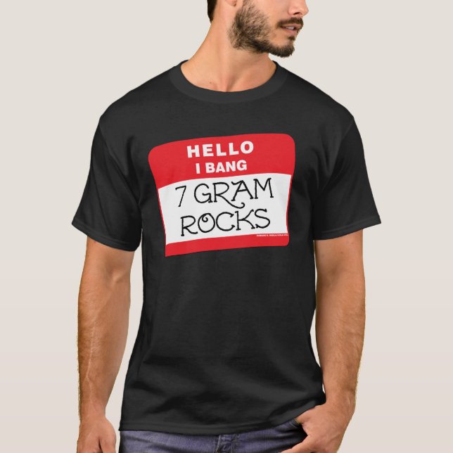 Mig smäll 7 gram stenar tee shirt (Framsida)
