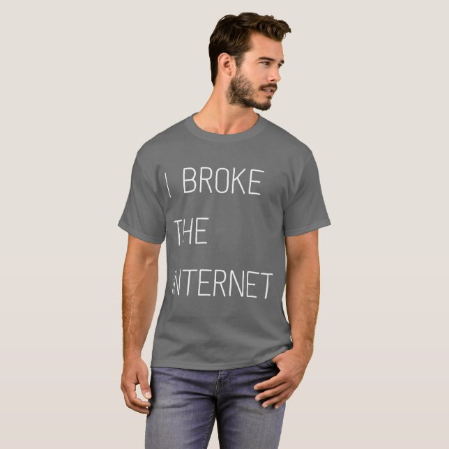 Mig som är fattig internett-skjortan t shirt (Hel framsida)